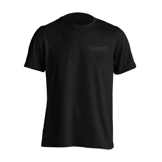 Tonal black tee