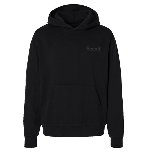 Tonal black hoodie