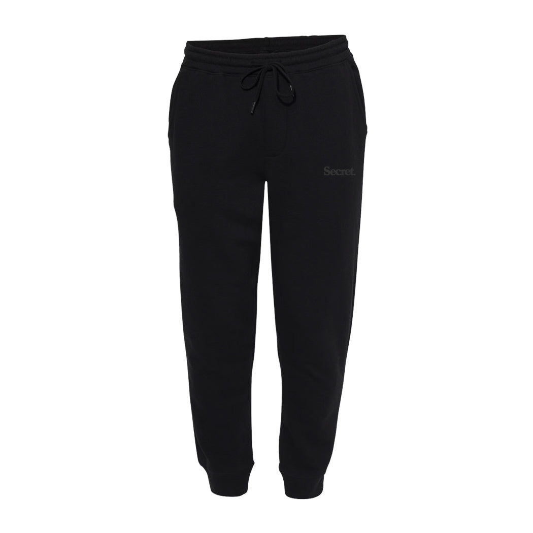 Tonal black sweatpants