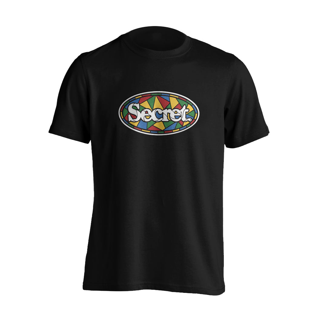 Black stained glass tee